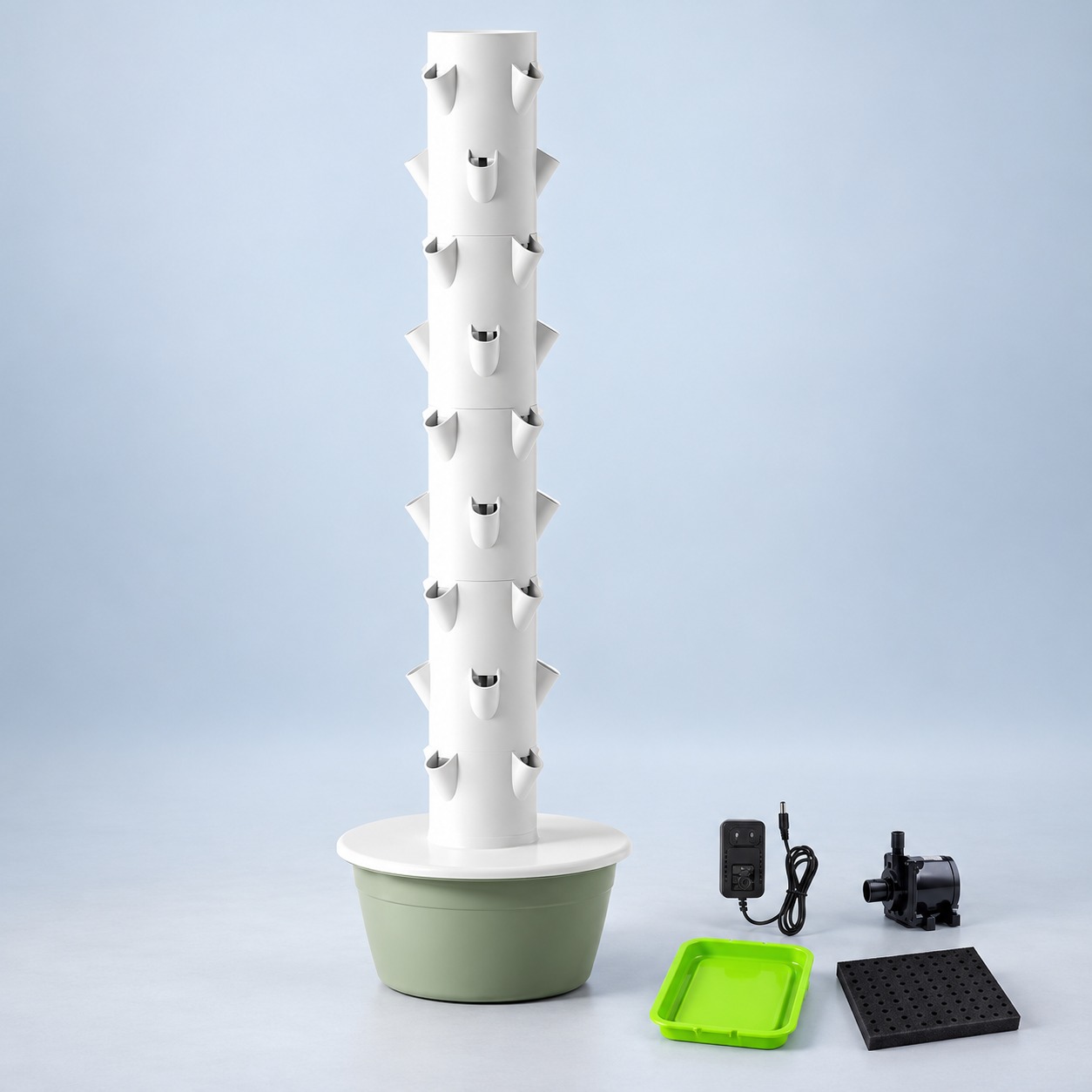 9 ชั้น 36 ช่อง ระบบไฮโดรโปนิกส - Hydroponic Tower บทวิจารณ์และราคา