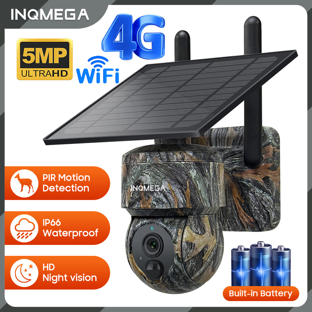 INQMEGA 5MP 4G/WIFIพลังงานแสงอ - Garden Camera บทวิจารณ์และราคา