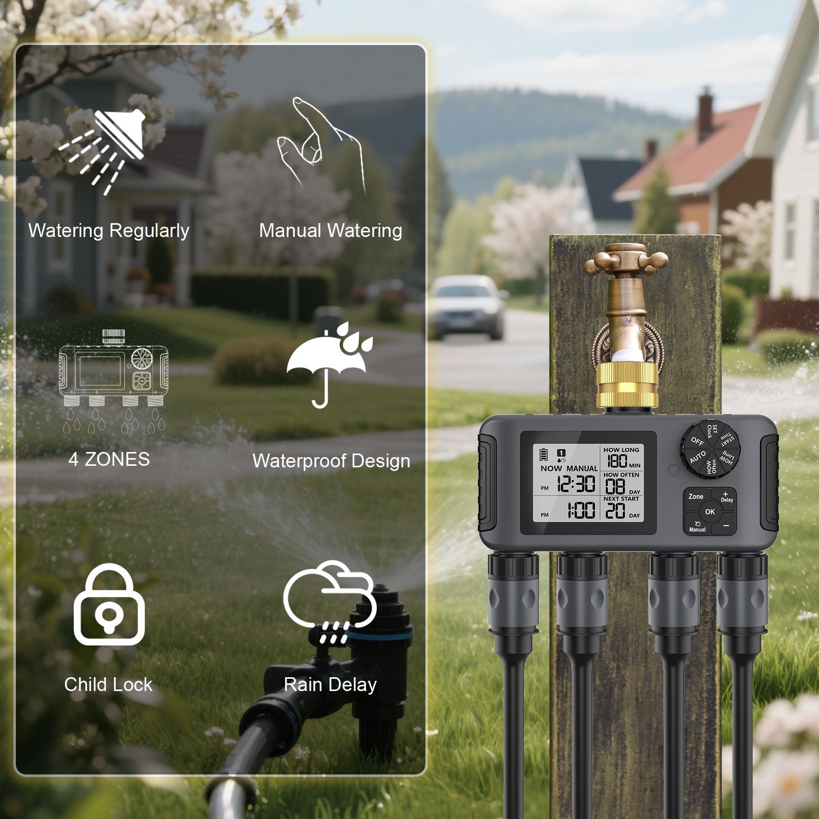 อุปกรณ์รดน้ำอัตโนมัติแบบตั้งเว - Automatic Watering บทวิจารณ์และราคา