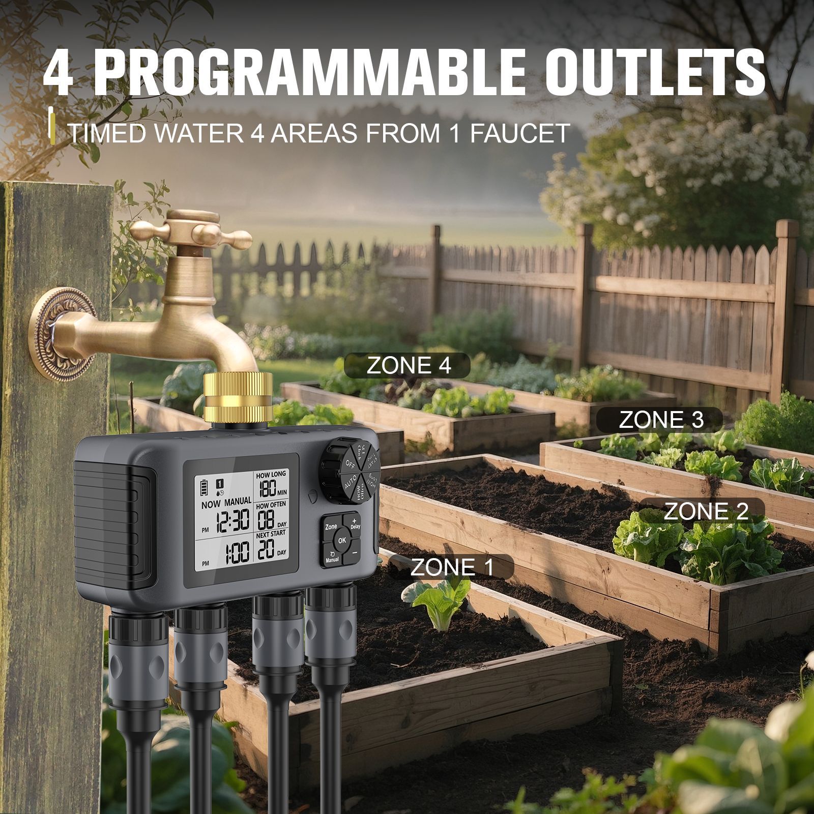 อุปกรณ์รดน้ำอัตโนมัติแบบตั้งเว - Automatic Watering บทวิจารณ์และราคา