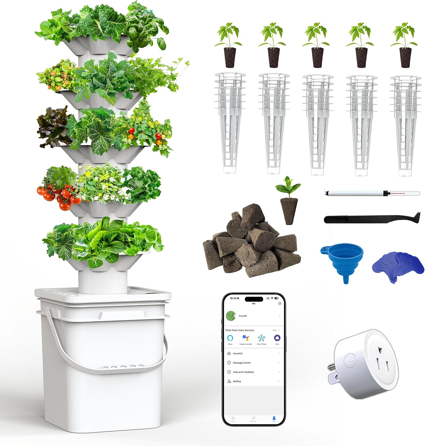 ชุดอุปกรณ์ปลูกพืชแบบไฮโดรโปนิก - Indoor Garden Kit บทวิจารณ์และราคา