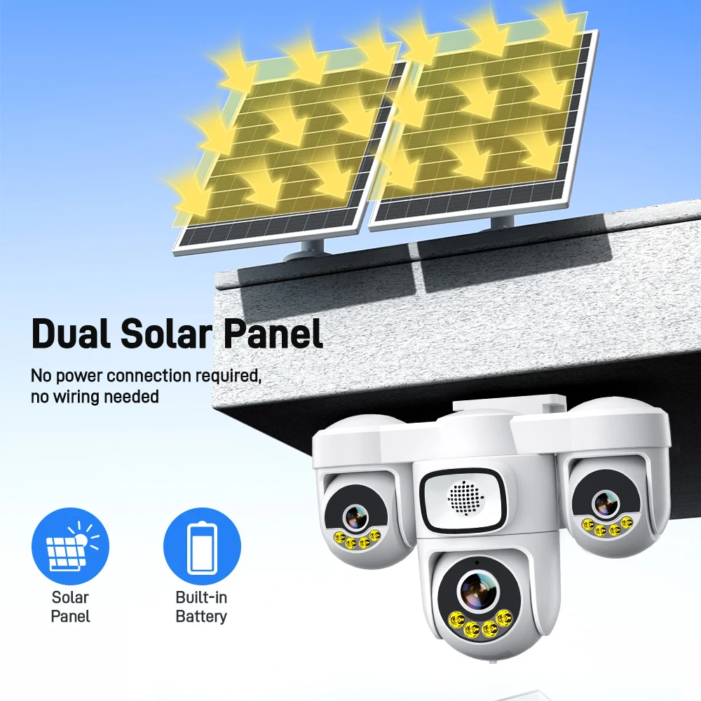 15MP 8K 3 PTZ สามหน้าจอ 6 มอเต - Garden Camera บทวิจารณ์และราคา