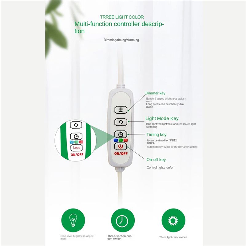 โคมไฟปลูกต้นไม้ LED รุ่น newA1 - Plant Grow Light Full Spectrum บทวิจารณ์และราคา