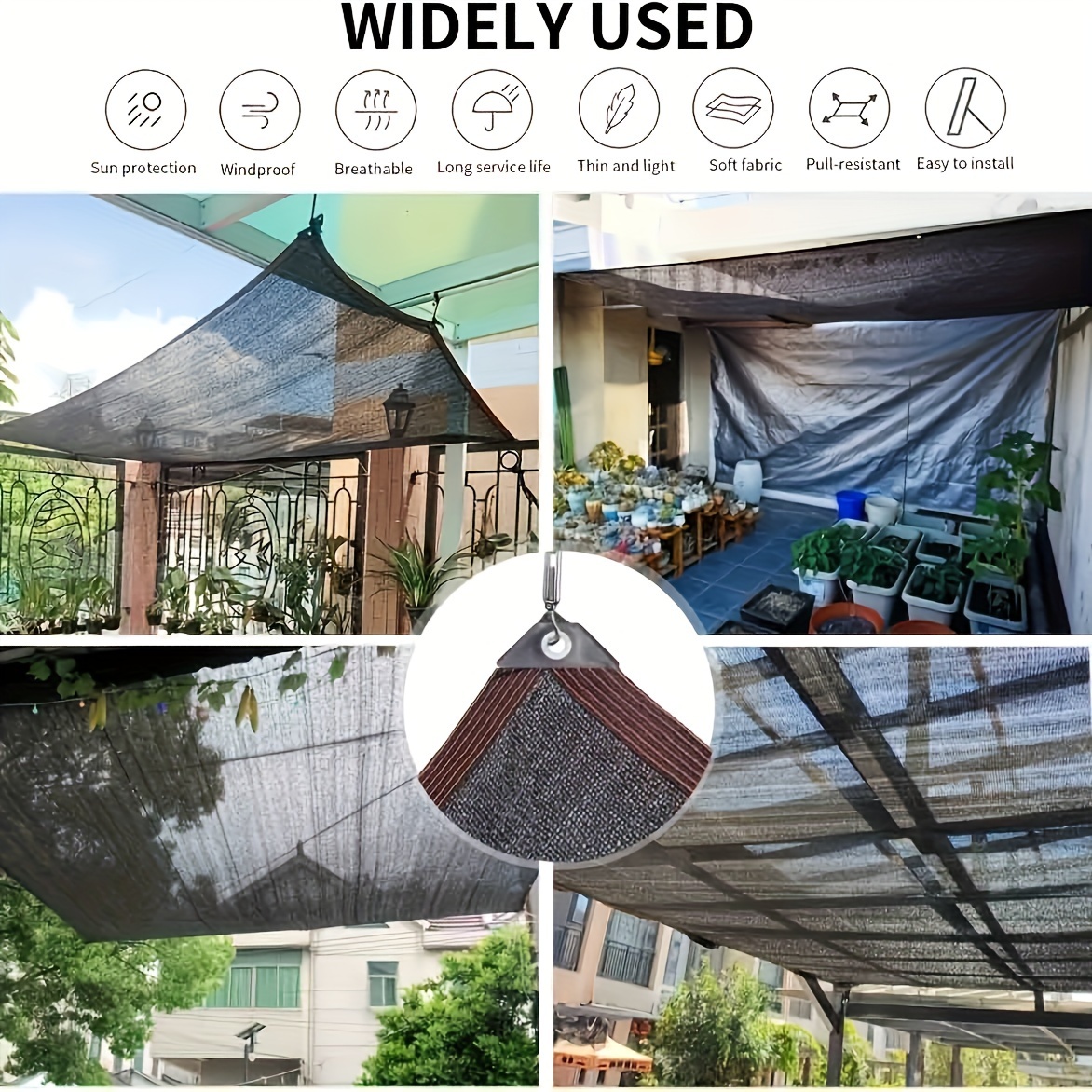 2-15MสีดําบังแดดสุทธิSun Shade - Plant Monitor บทวิจารณ์และราคา